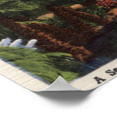 ロサンゼルス・カリフォルニア美しい公園の風景 ポスター (角)