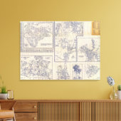 ロサンゼルス、カリフォルニア2 キャンバスプリント (インサイチュ (リビング))