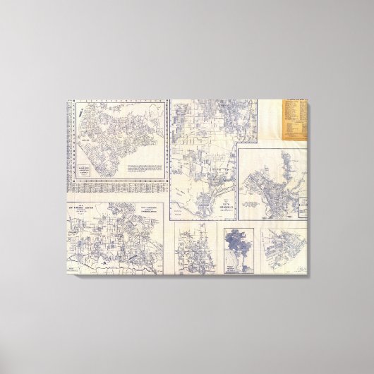 ロサンゼルス、カリフォルニア2 キャンバスプリント (正面)