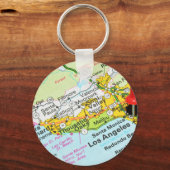 ロサンゼルス、カリフォルニア キーホルダー (正面)