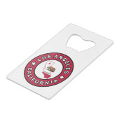 ロサンゼルス・カリフォルニア クレジットカード栓抜き (正面アングル)