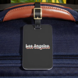 ロサンゼルス カリフォルニア クロームシティ クラシック アート ラゲッジタグ