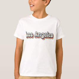 ロサンゼルス カリフォルニア クロームシティ クラシック アート Tシャツ