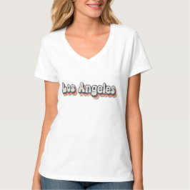 ロサンゼルス カリフォルニア クロームシティ クラシック アート Tシャツ