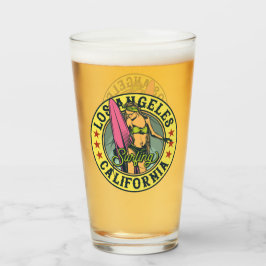 ロサンゼルス カリフォルニア サーファー ガール ビール タンブラーグラス