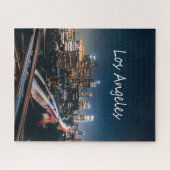 ロサンゼルス・カリフォルニア・シティ・スカイライン ジグソーパズル (横)