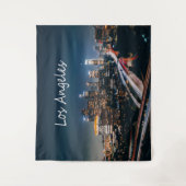 ロサンゼルス・カリフォルニア・シティ・スカイライン タペストリー (正面)