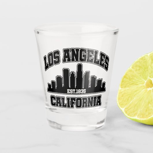 ロサンゼルス，カリフォルニア ショットグラス (正面)