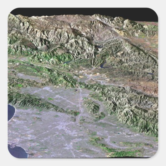 ロサンゼルス、カリフォルニア スクエアシール (正面)