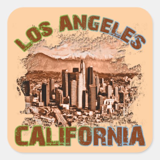 ロサンゼルス、カリフォルニア スクエアシール (正面)
