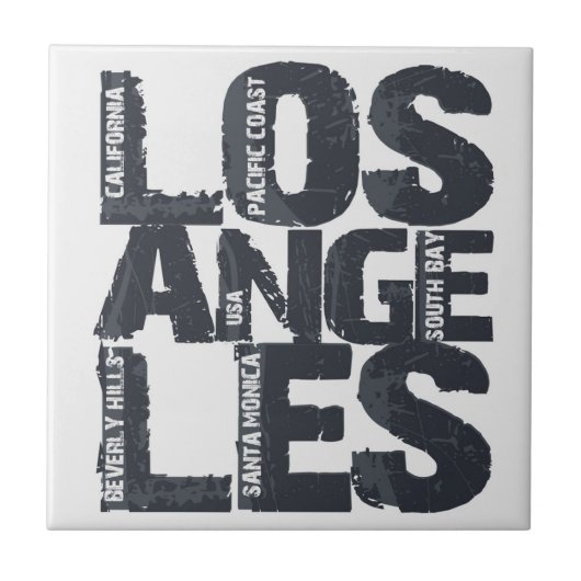ロサンゼルス・カリフォルニア タイル (正面)
