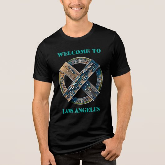 ロサンゼルス カリフォルニア トライブレンドTシャツ (正面)