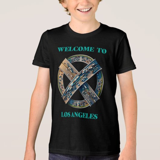 ロサンゼルス カリフォルニア トライブレンドTシャツ (正面)