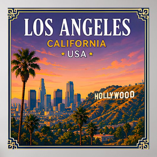 🌴 ロサンゼルス カリフォルニア ハリウッドの思い出 🌴 ポスター (正面)