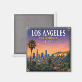 🌴 ロサンゼルス カリフォルニア ハリウッドの思い出 🌴 マグネット (正面/裏面)