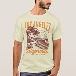 ロサンゼルス・カリフォルニア、パラダイス島 Tシャツ