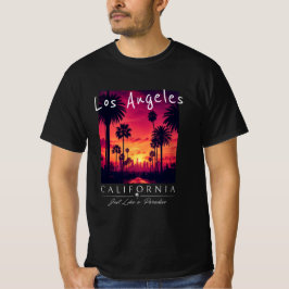 ロサンゼルス カリフォルニア パラダイス サンセット レトロ Tシャツ