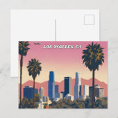 ロサンゼルス、カリフォルニア ポストカード (正面/裏面)
