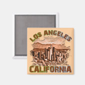 ロサンゼルス、カリフォルニア マグネット (正面/裏面)