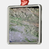 ロサンゼルス、カリフォルニア メタルオーナメント (左)