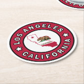 ロサンゼルス・カリフォルニア ラウンドペーパーコースター (アングル)