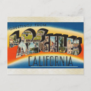 ロサンゼルス・カリフォルニア・ヴィンテージ・アート ポストカード