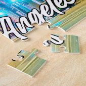 ロサンゼルス、カリフォルニア、統一された州 ジグソーパズル (側面)