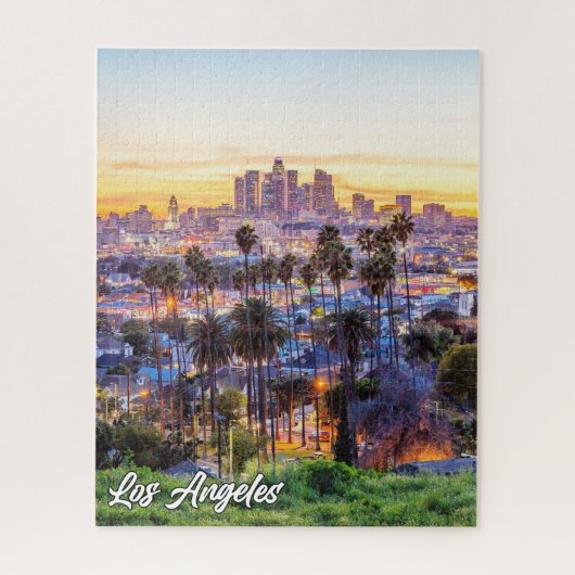 ロサンゼルス、カリフォルニア、統一された州 ジグソーパズル (縦)