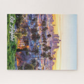 ロサンゼルス、カリフォルニア、統一された州 ジグソーパズル (横)