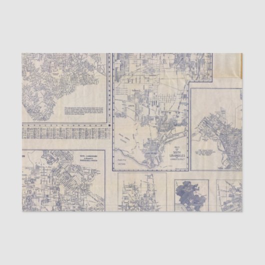 ロサンゼルス、カリフォルニア 薄葉紙 (正面)