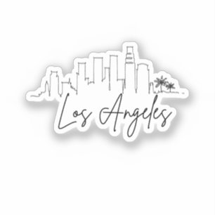 ロサンゼルス、カリフォルニア 都市型スカイライン シール