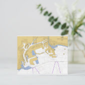 ロサンゼルス、カリ航海のア港湾図 ポストカード (スタンド正面)