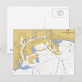 ロサンゼルス、カリ航海のア港湾図 ポストカード (正面/裏面)