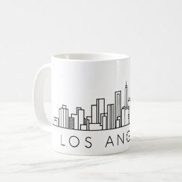 ロサンゼルス スカイライン - 都市景観デザイン コーヒーマグカップ