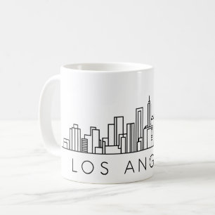 ロサンゼルス スカイライン - 都市景観デザイン コーヒーマグカップ