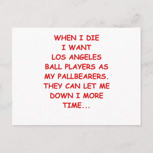 ロサンゼルス・スポーツ ポストカード (正面)