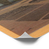 ロサンゼルス、チャイナタウンの広場の風景 ポスター (角)