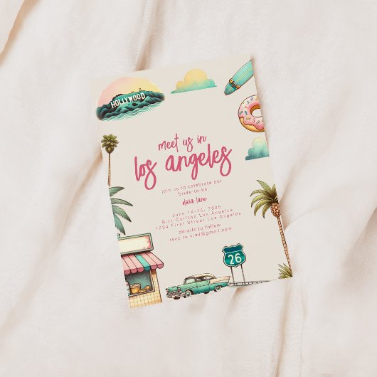 ロサンゼルス・バチェロレッテ・パーティーの招待状 招待状