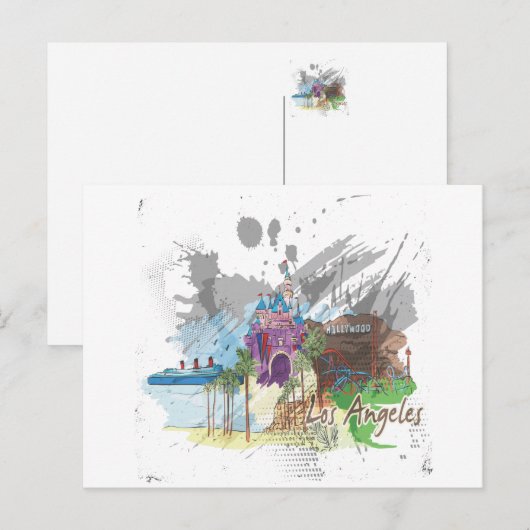 ロサンゼルス ポストカード (正面/裏面)