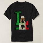 ロサンゼルス メキシコ国旗 Tシャツ (デザイン正面)