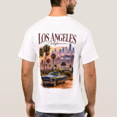 🤎 ロサンゼルス モダン カリフォルニア スカイライン スタイル 🤎 Tシャツ (裏面)