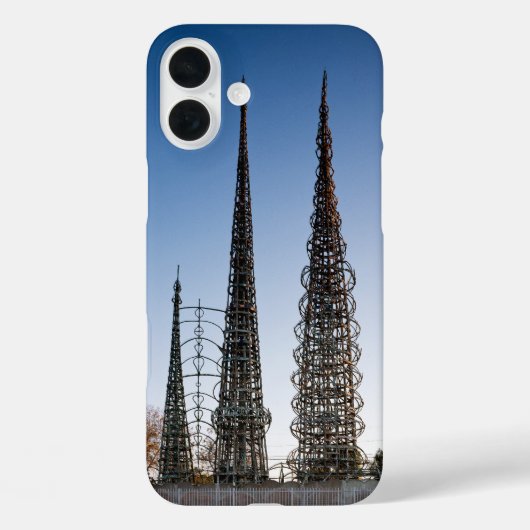 ロサンゼルス・ワッツ・タワーズ Case-Mate iPhoneケース (裏面)