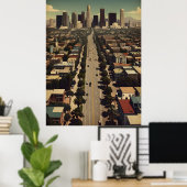 ロサンゼルス・ヴィンテージ・ポスター ポスター (ホームオフィス)