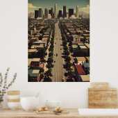 ロサンゼルス・ヴィンテージ・ポスター ポスター (キッチン)