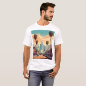 ロサンゼルス・ヴィンテージ・ポスター Tシャツ (正面フル)
