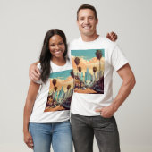 ロサンゼルス・ヴィンテージ・ポスター Tシャツ (ユニセックス)