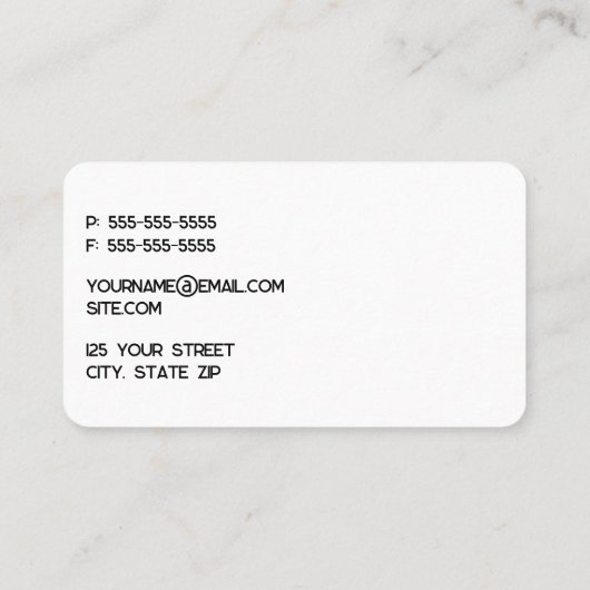 ロサンゼルス 名刺 (裏面)