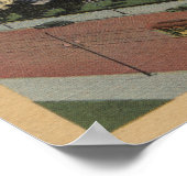 ロサンゼルス、市役所のCAViewとケーブルカー ポスター (角)