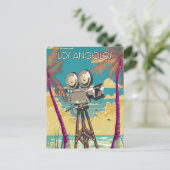 ロサンゼルス 映画 カメラ ポスター インビテーションポストカード (スタンド正面)