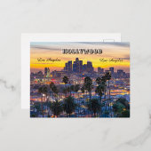 ロサンゼルス 箔シーズンポストカード (正面/裏面)